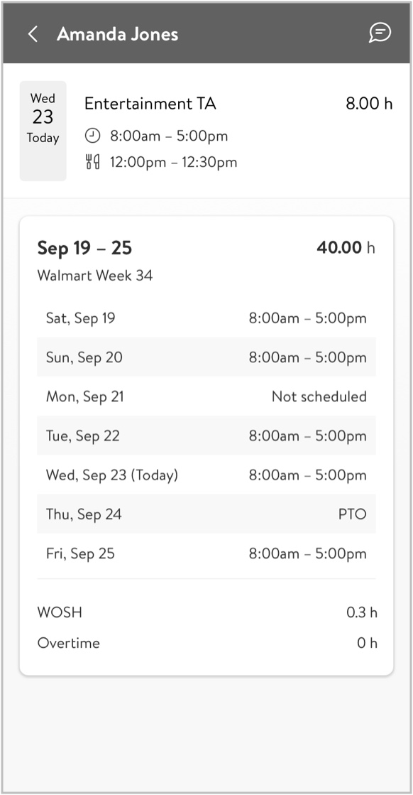 Revamped schedule details